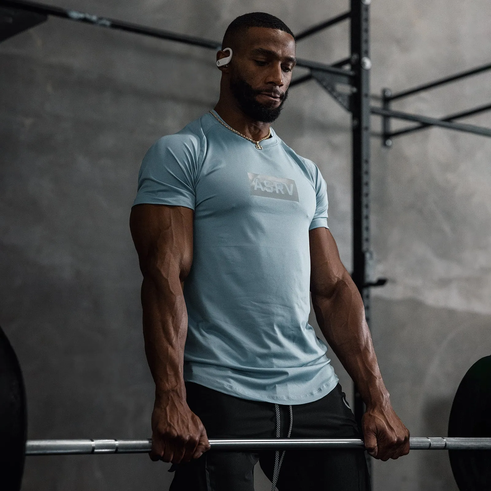 0660. AeroSilver® Established Tee - Light Sky