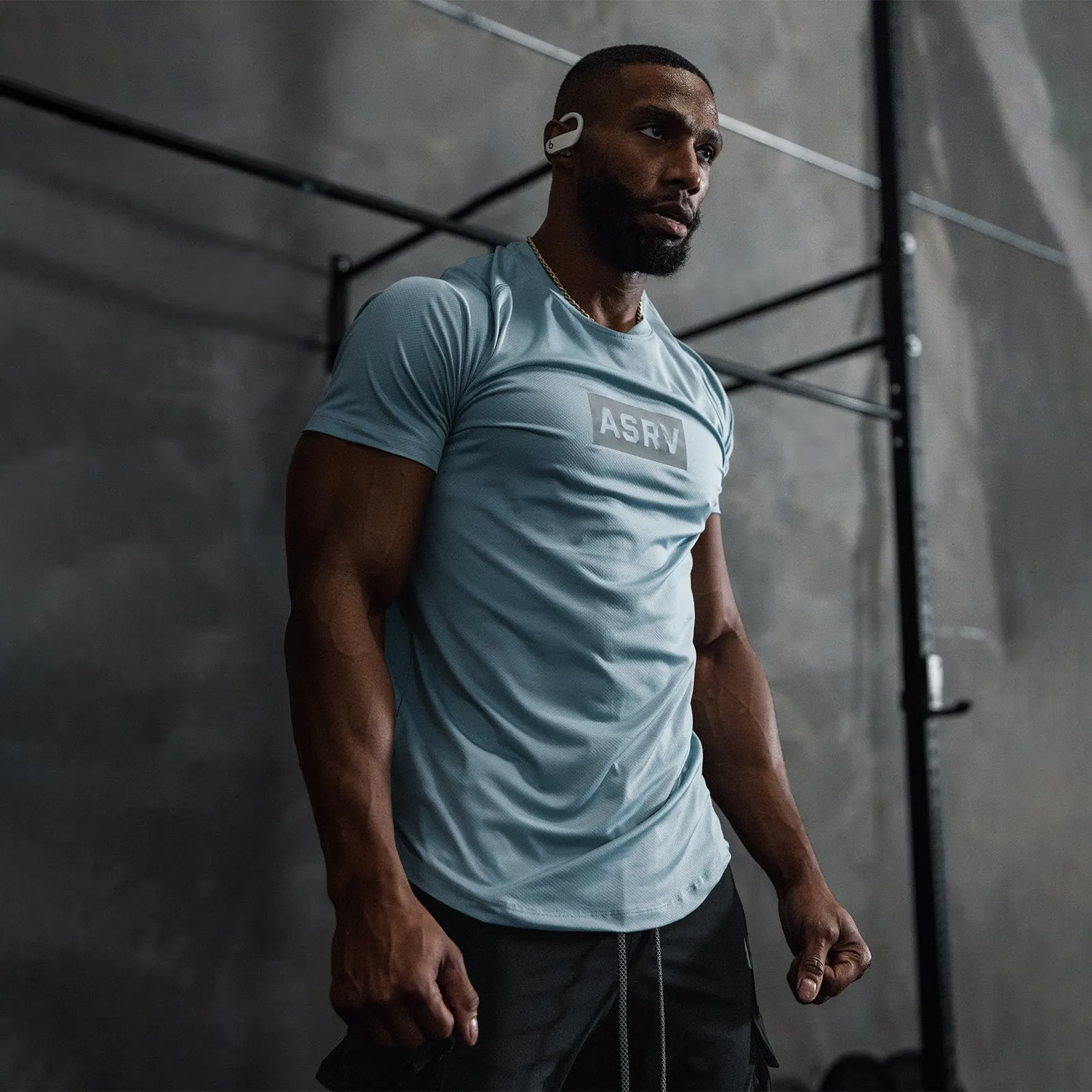 0660. AeroSilver® Established Tee - Light Sky