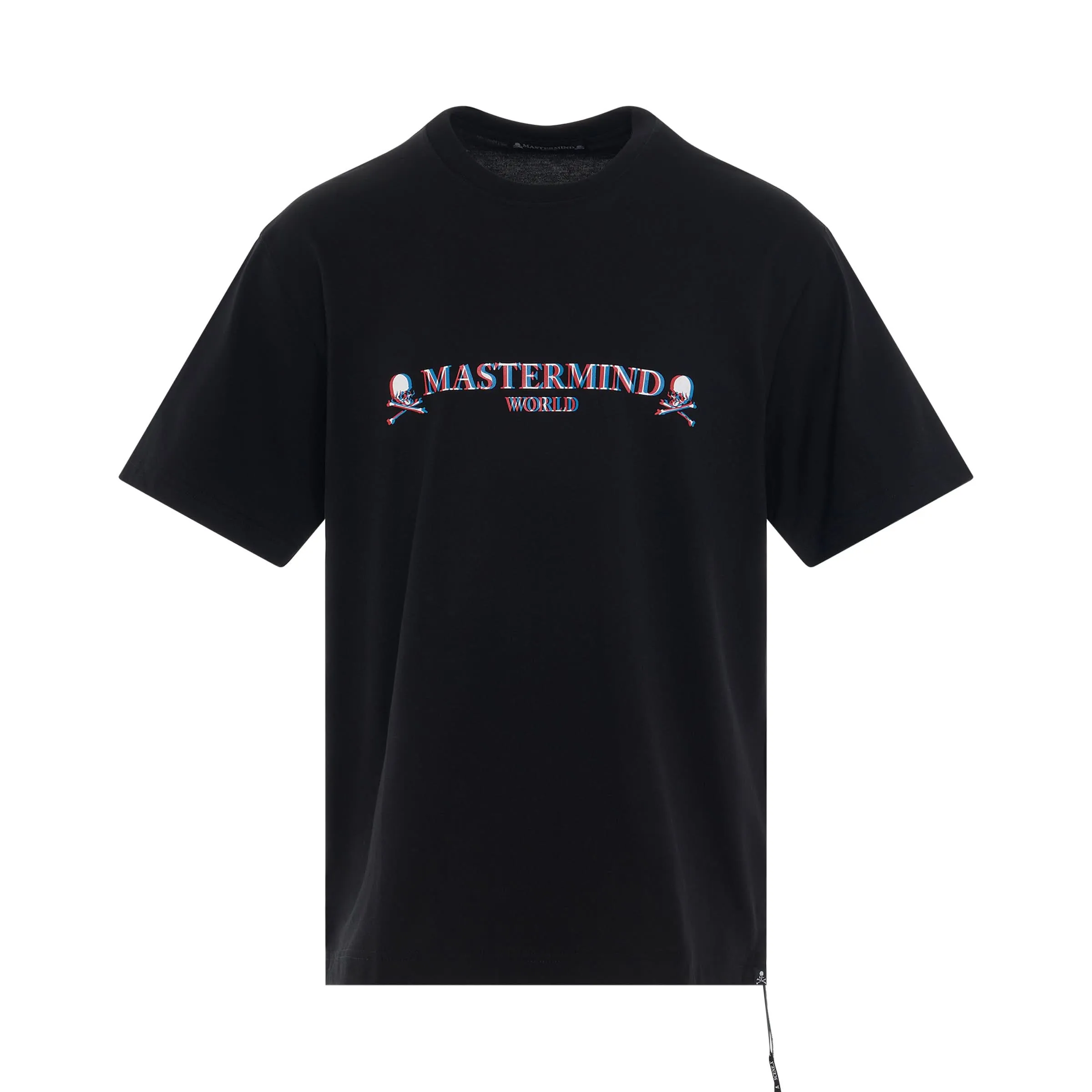 3D Rubber Printed Logo T-Shirt in Black