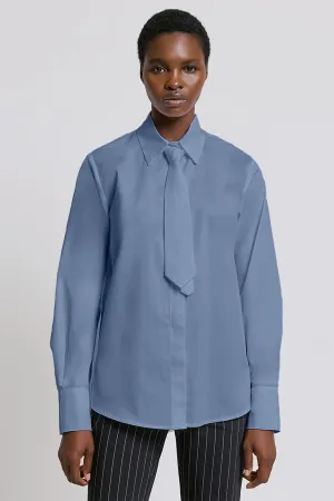 Access Fashion 7003 Siel Blue Satin Shirt