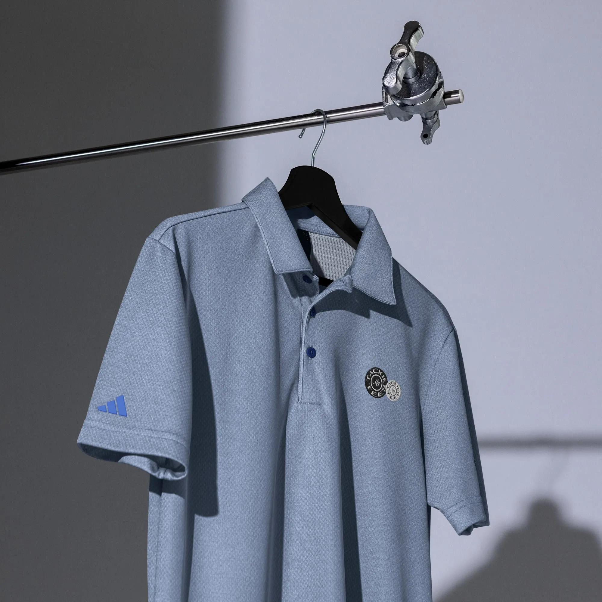 adidas space-dyed polo | signature embroidered