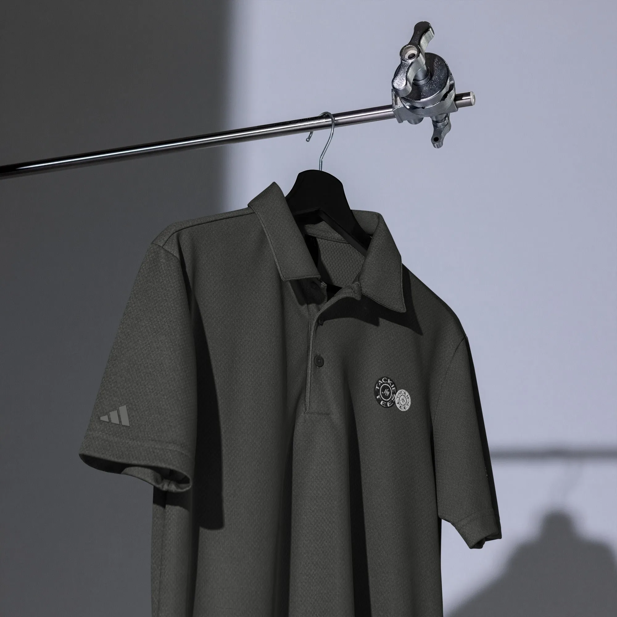 adidas space-dyed polo | signature embroidered