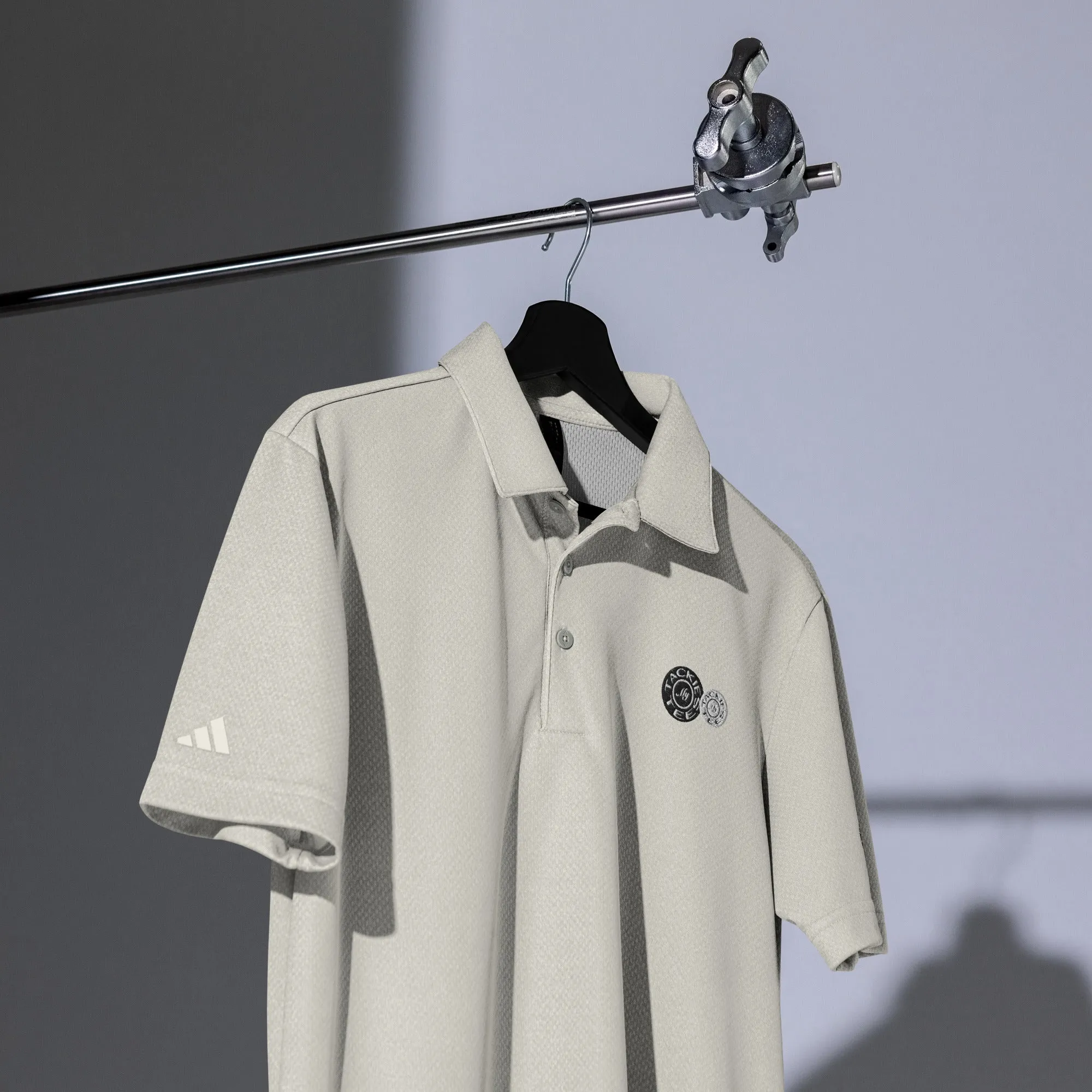 adidas space-dyed polo | signature embroidered