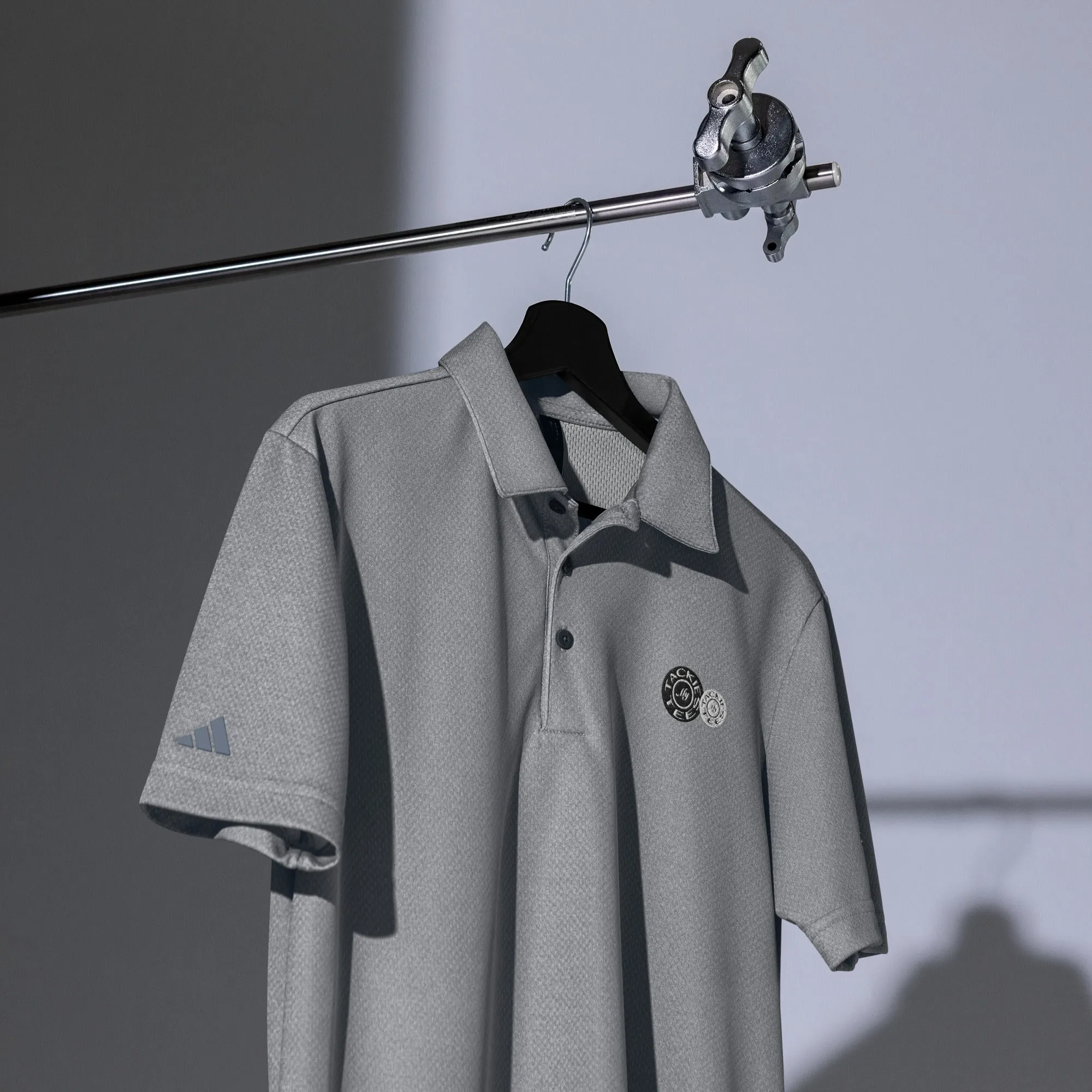adidas space-dyed polo | signature embroidered