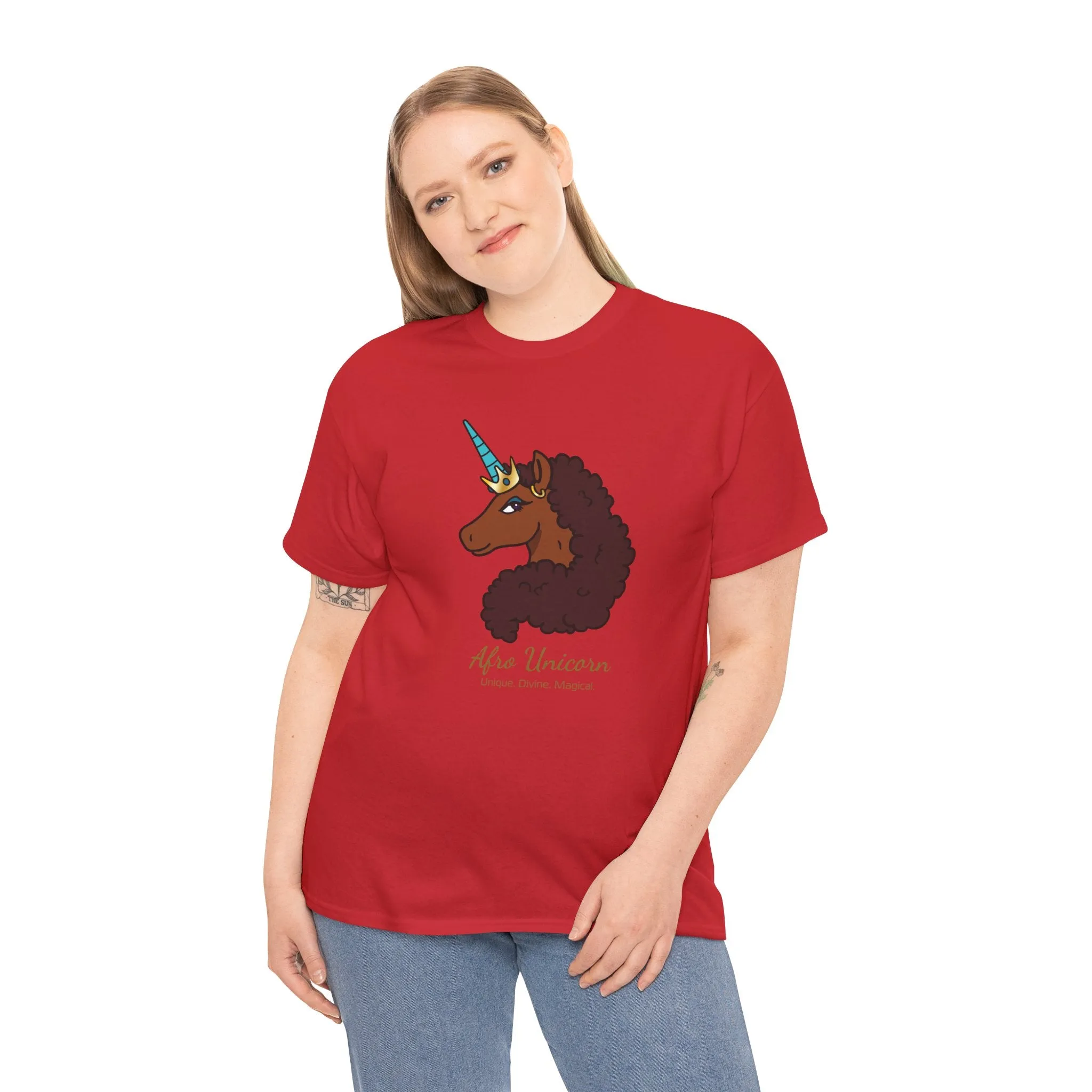 Adult - Afro Unicorn Signature Tee - Unique
