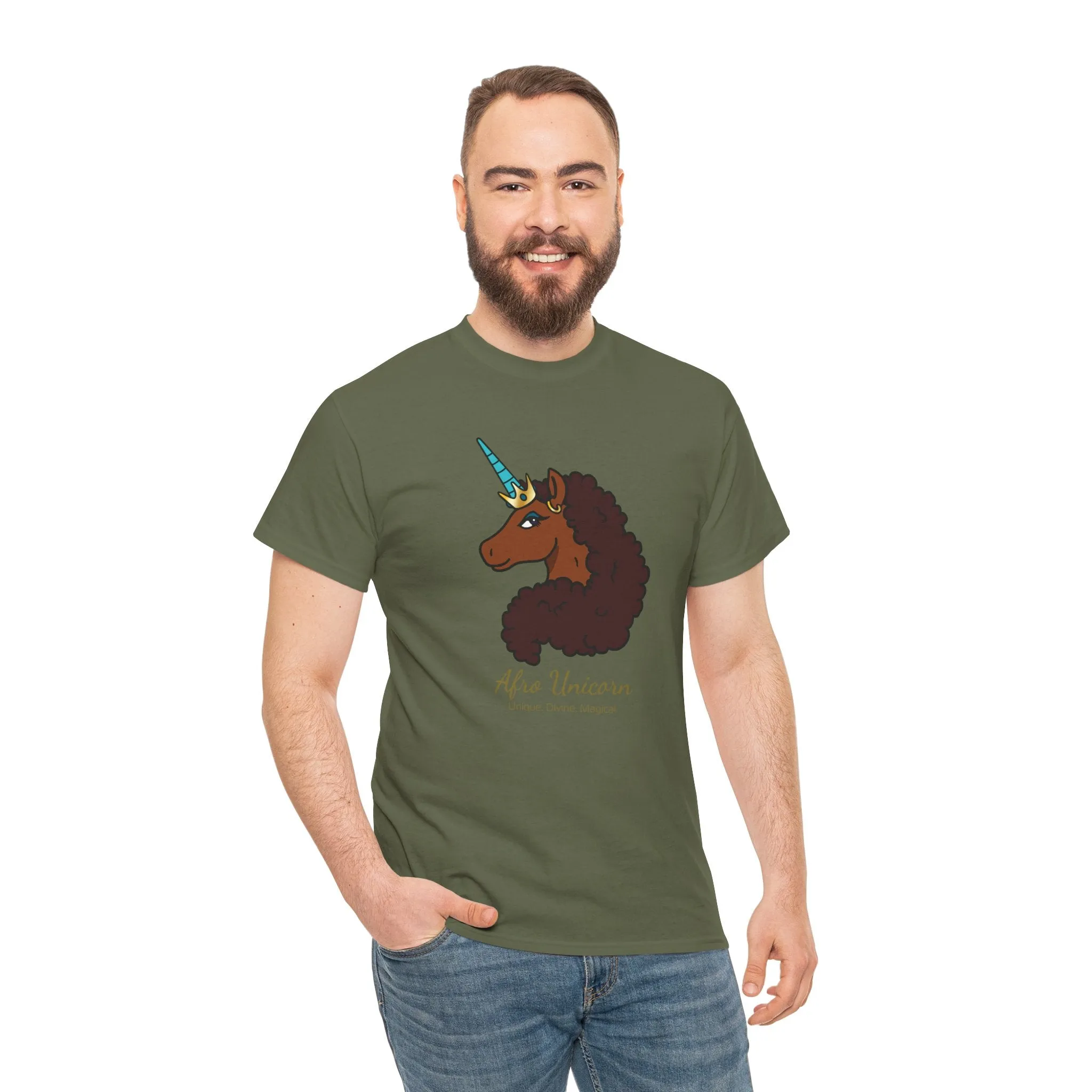 Adult - Afro Unicorn Signature Tee - Unique