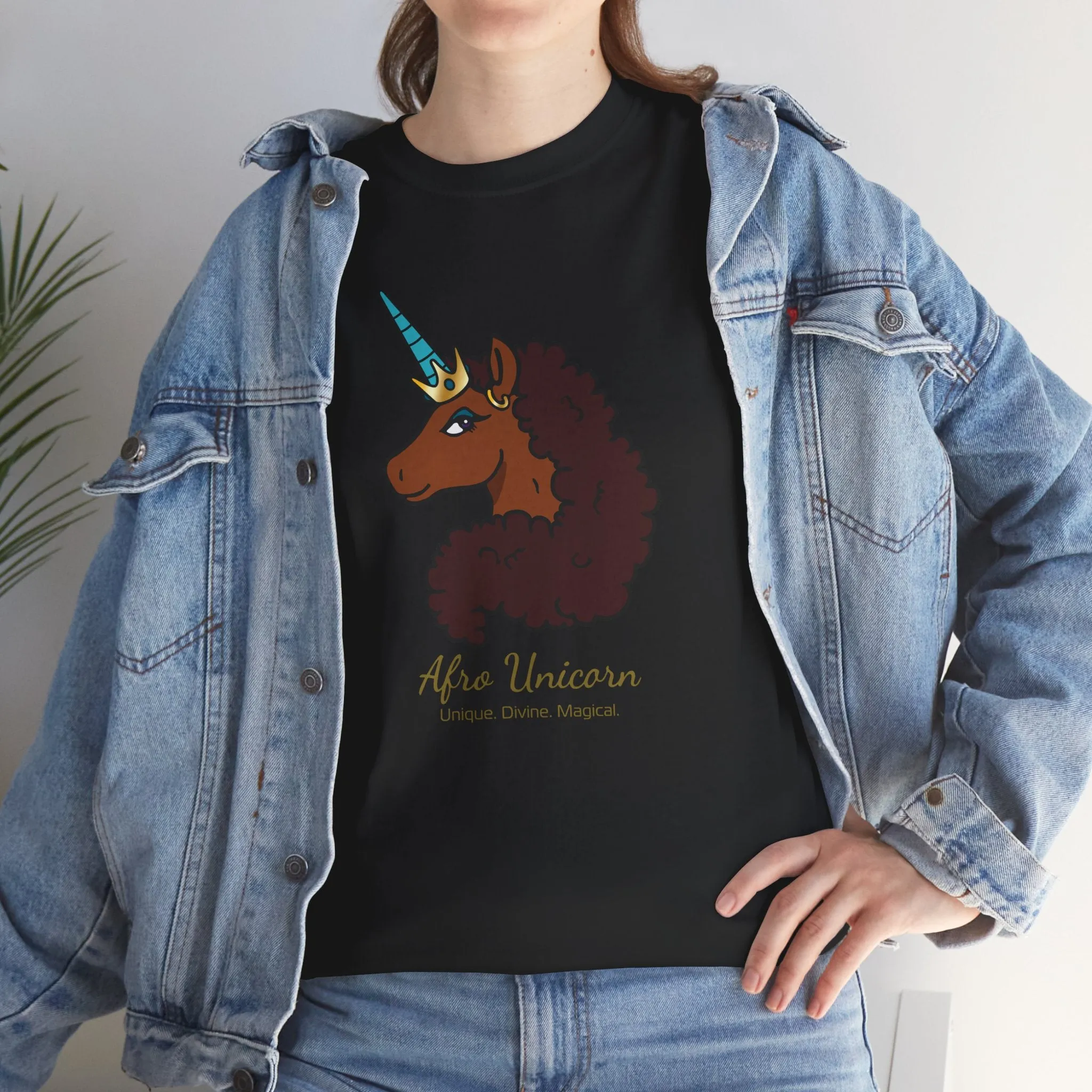 Adult - Afro Unicorn Signature Tee - Unique