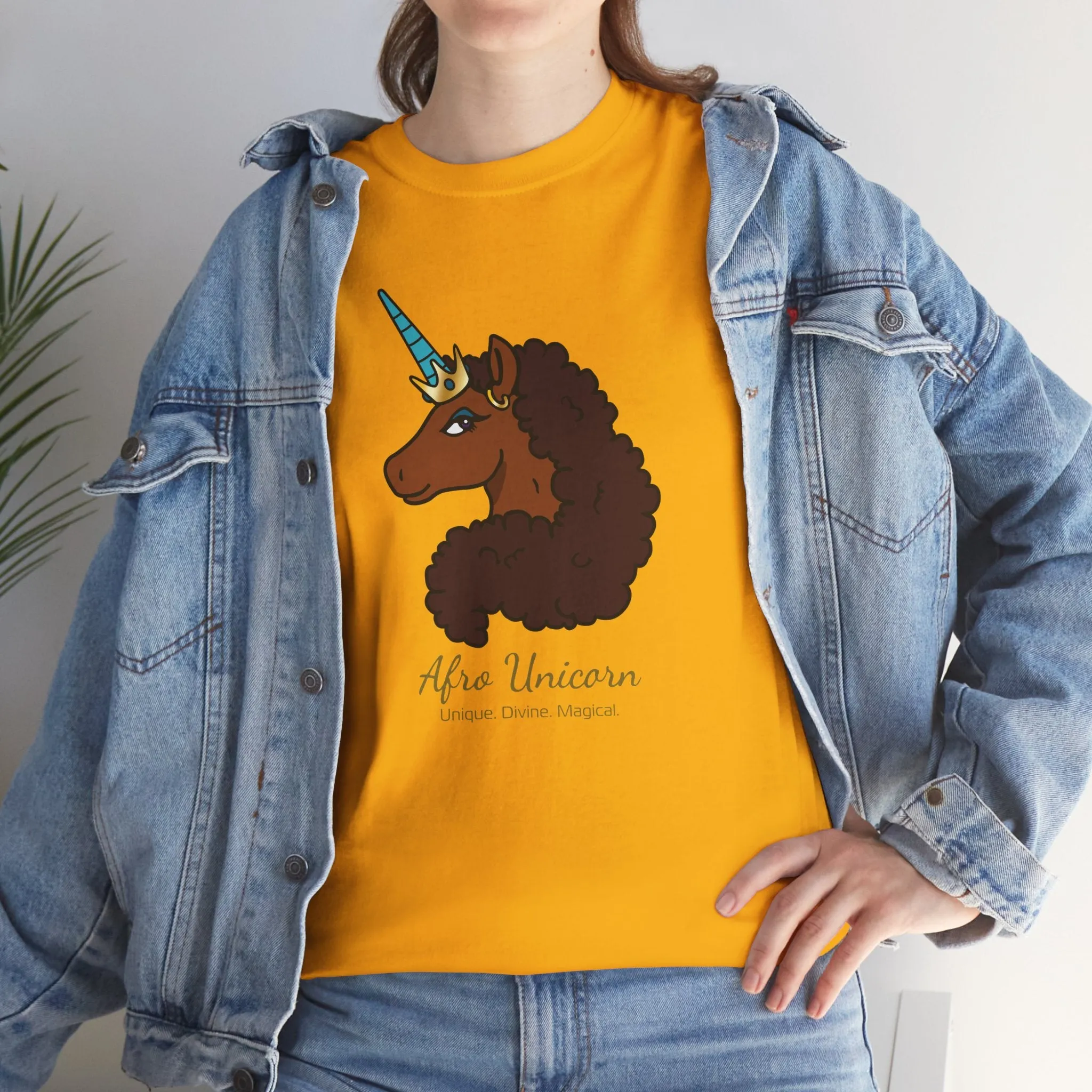 Adult - Afro Unicorn Signature Tee - Unique