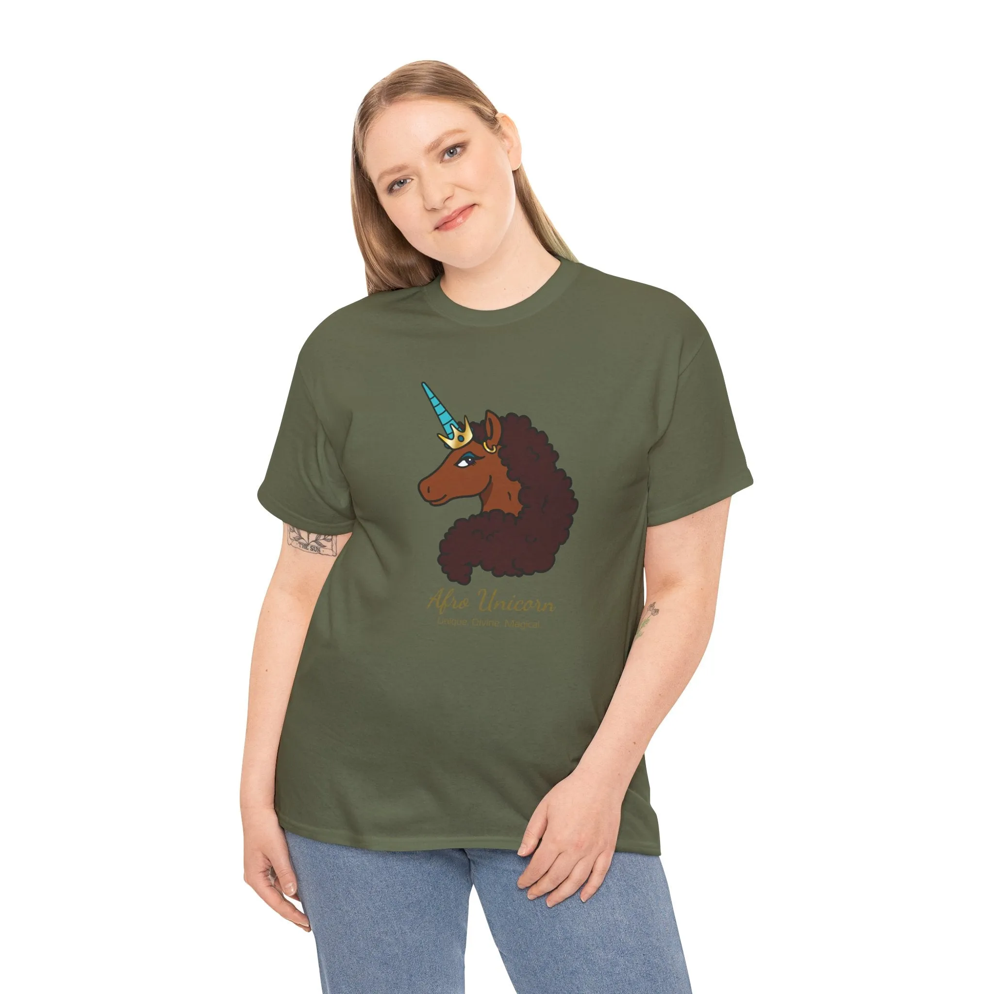 Adult - Afro Unicorn Signature Tee - Unique