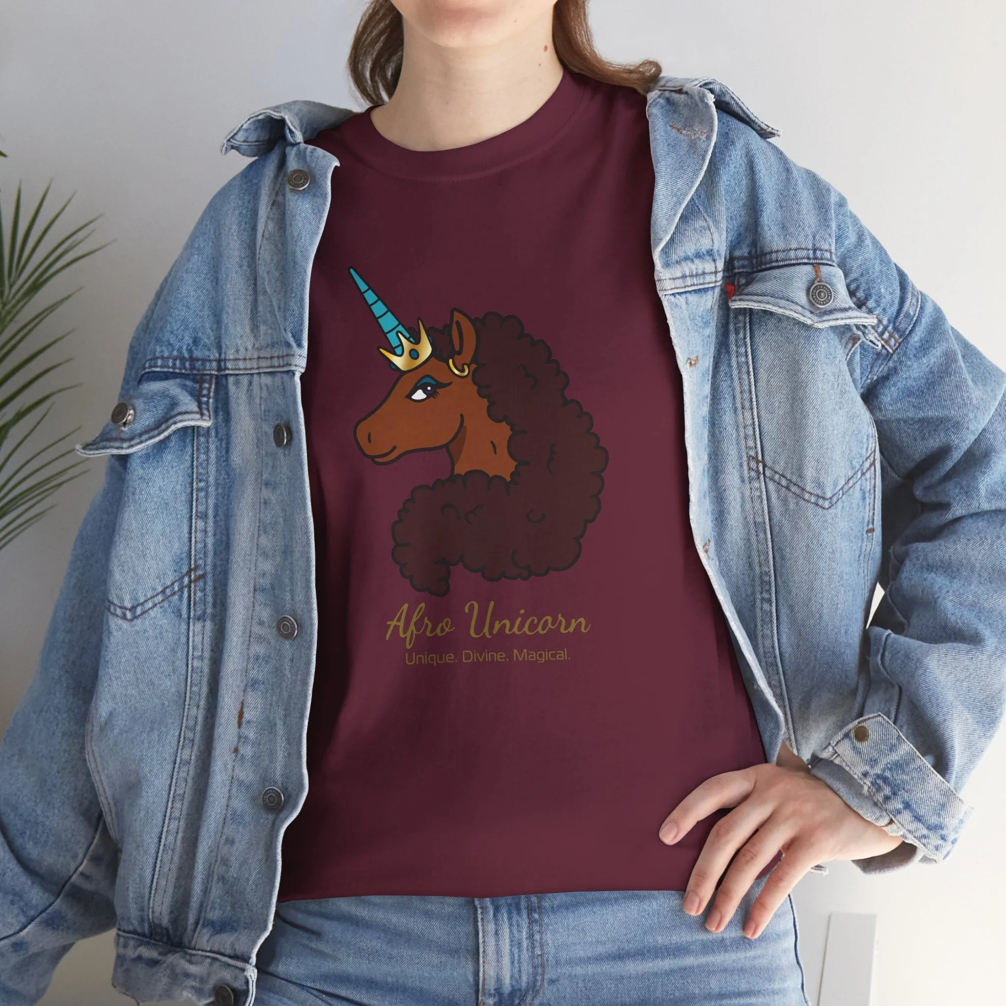 Adult - Afro Unicorn Signature Tee - Unique