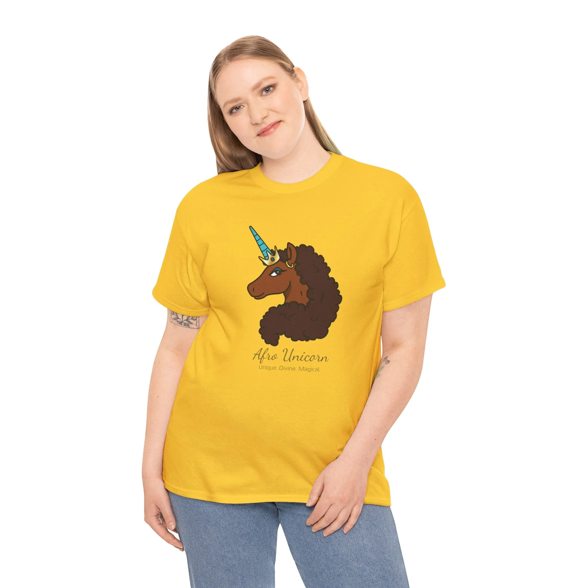 Adult - Afro Unicorn Signature Tee - Unique