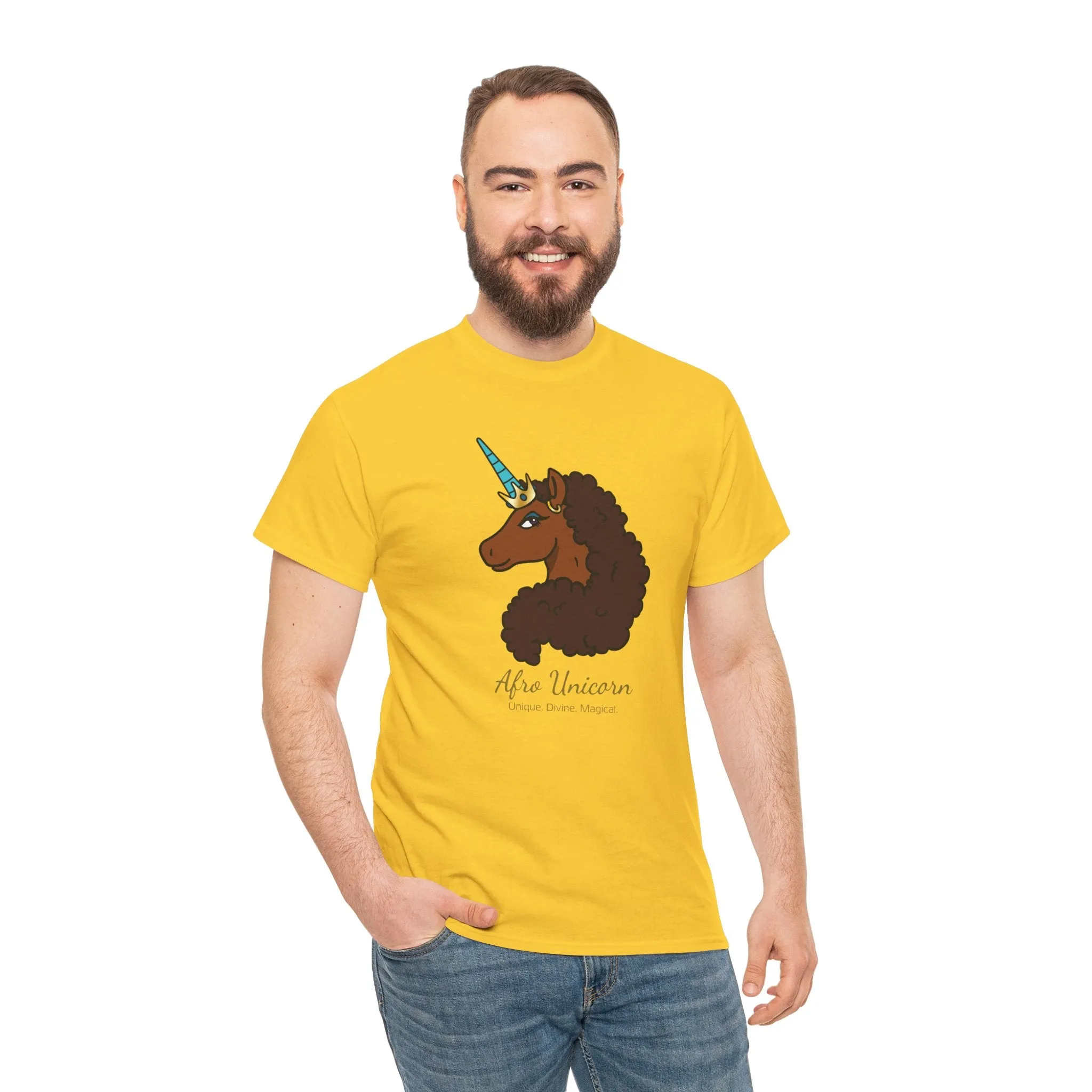 Adult - Afro Unicorn Signature Tee - Unique