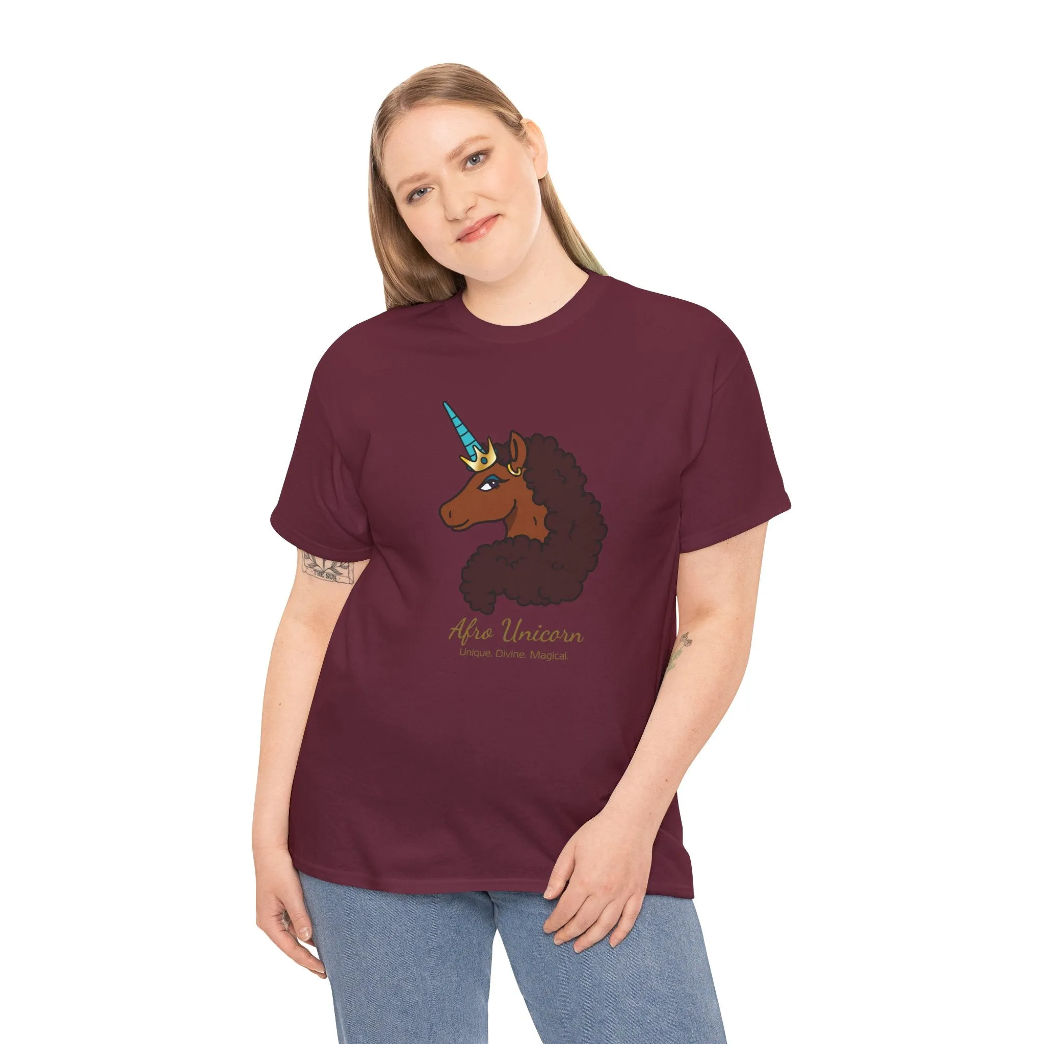 Adult - Afro Unicorn Signature Tee - Unique