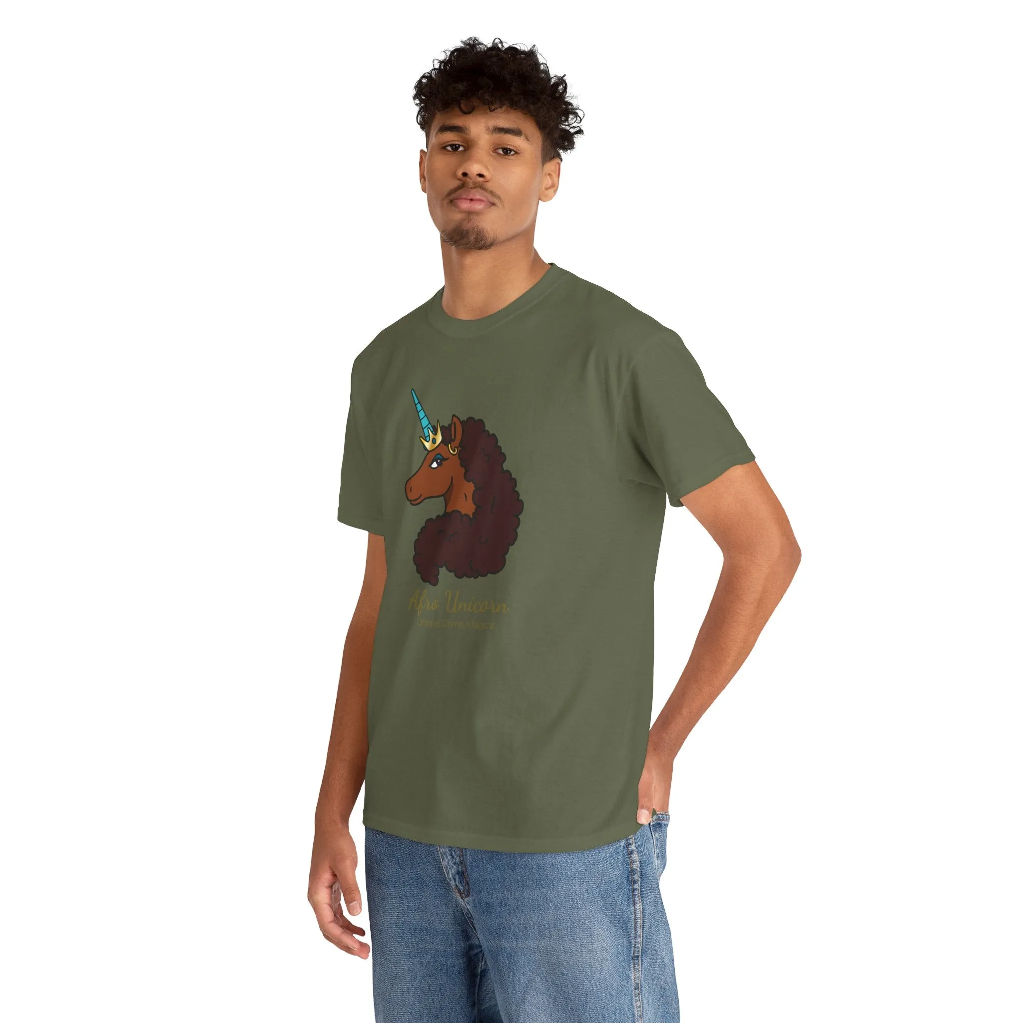 Adult - Afro Unicorn Signature Tee - Unique