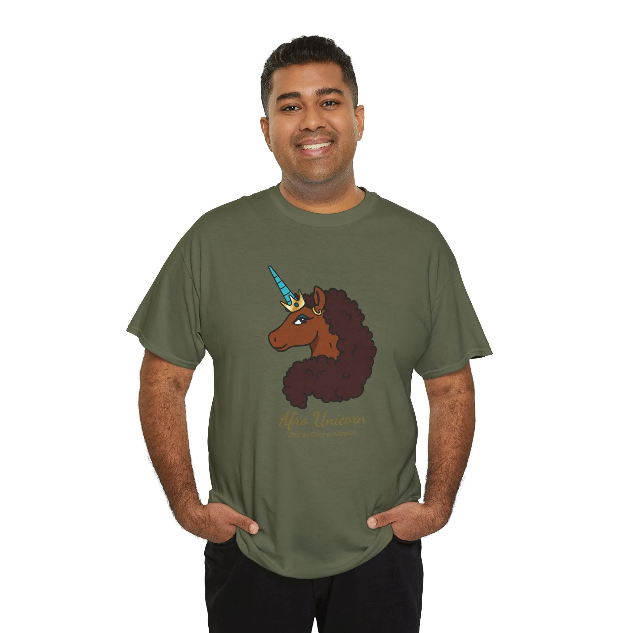 Adult - Afro Unicorn Signature Tee - Unique