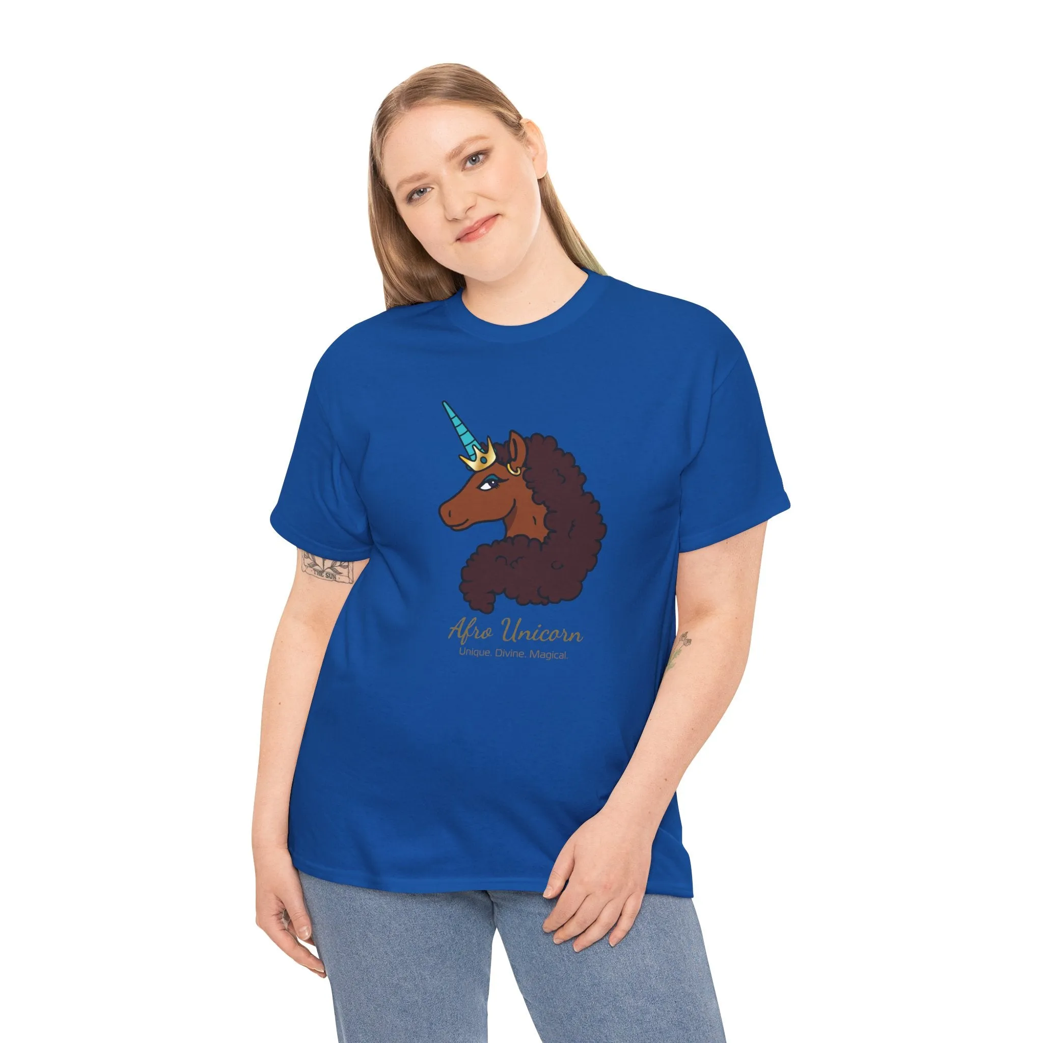 Adult - Afro Unicorn Signature Tee - Unique