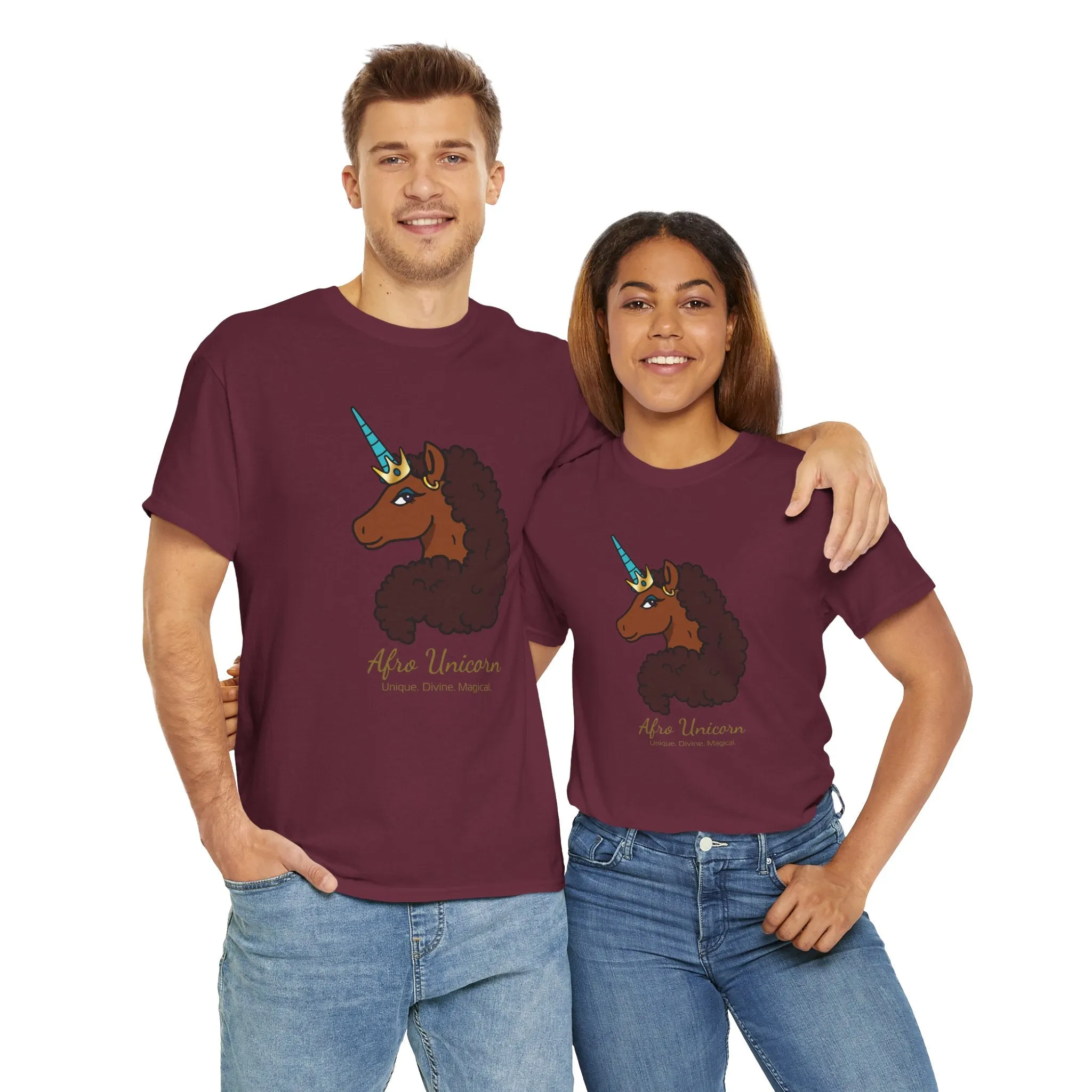 Adult - Afro Unicorn Signature Tee - Unique
