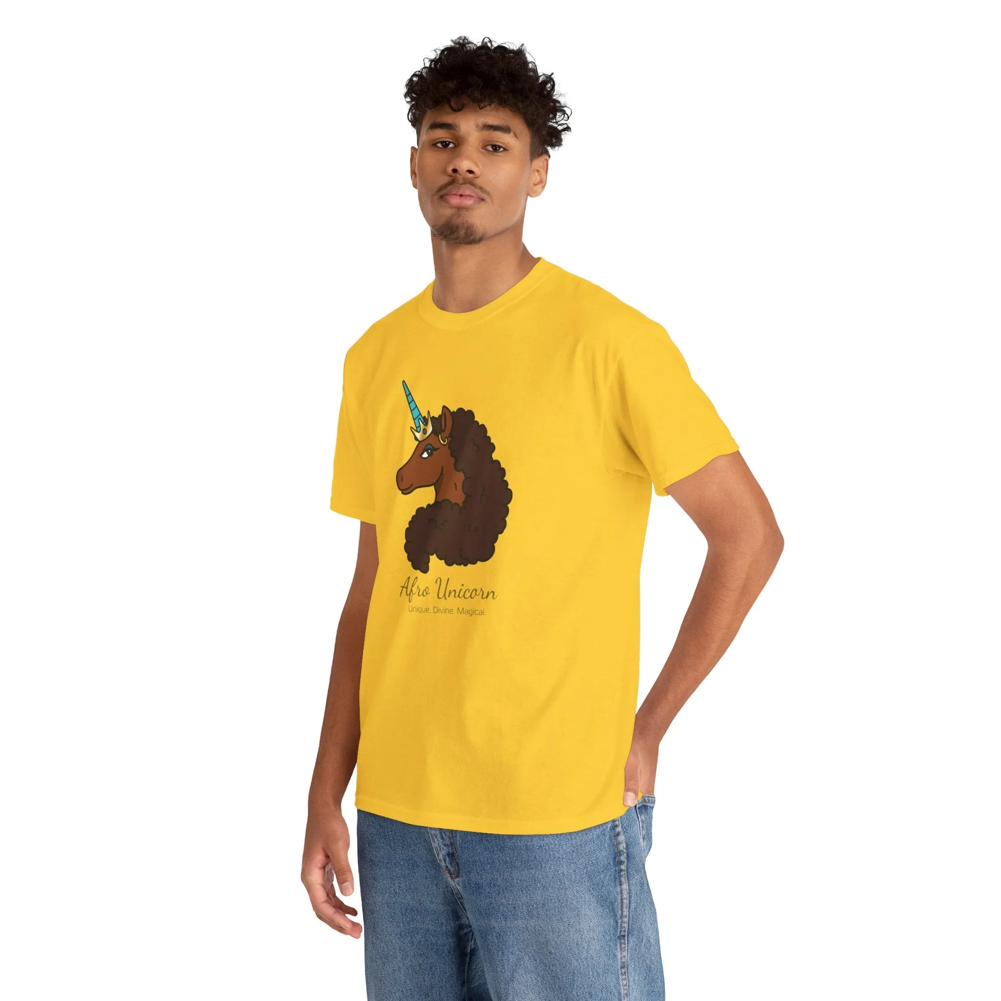 Adult - Afro Unicorn Signature Tee - Unique