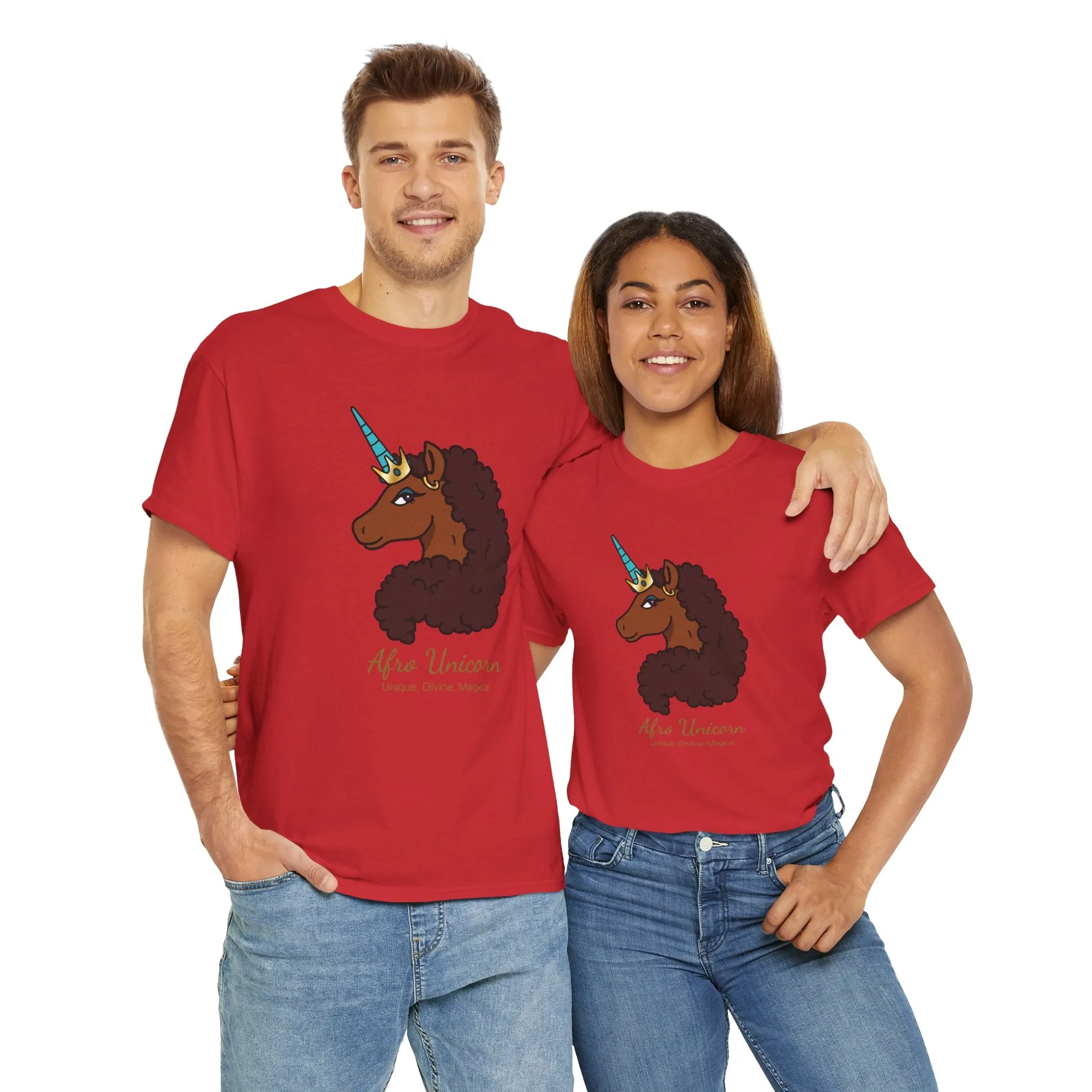 Adult - Afro Unicorn Signature Tee - Unique