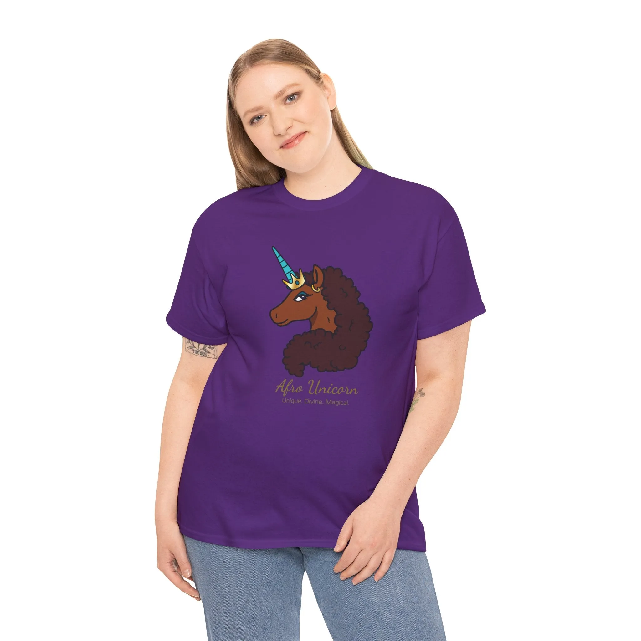 Adult - Afro Unicorn Signature Tee - Unique