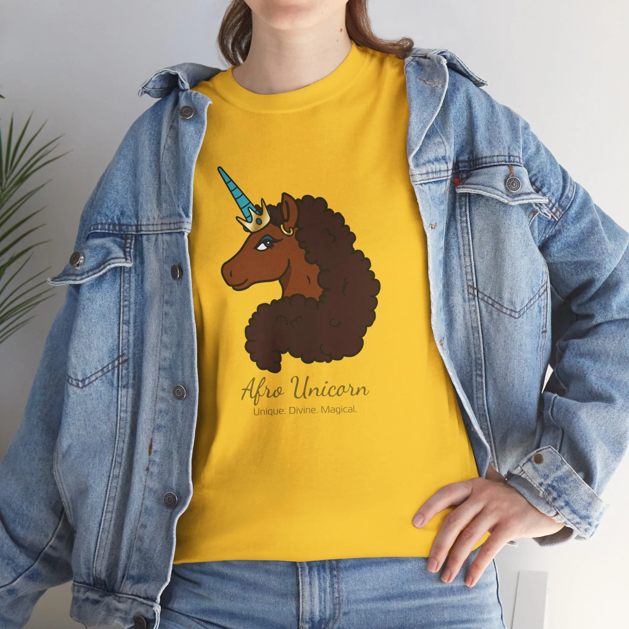 Adult - Afro Unicorn Signature Tee - Unique