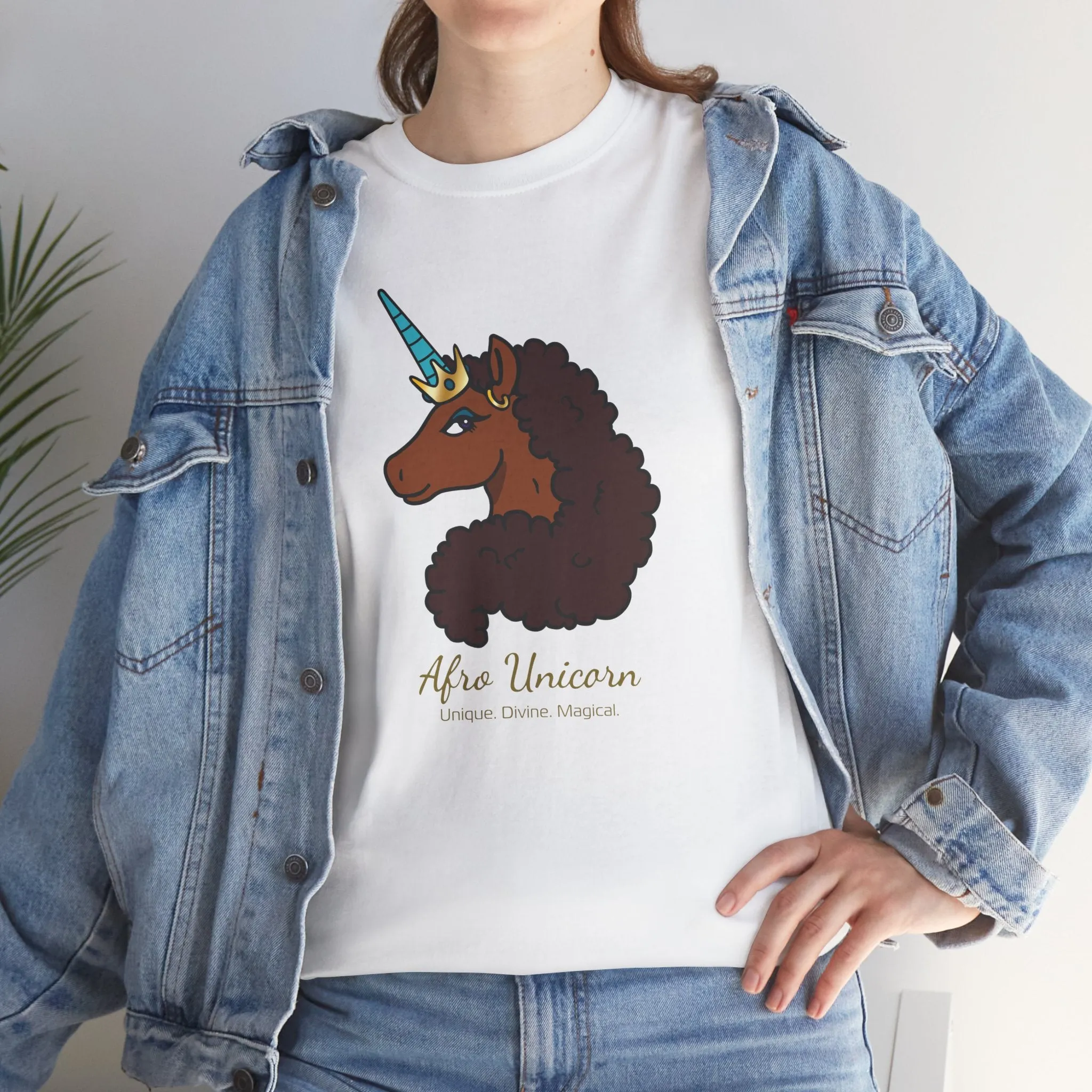 Adult - Afro Unicorn Signature Tee - Unique