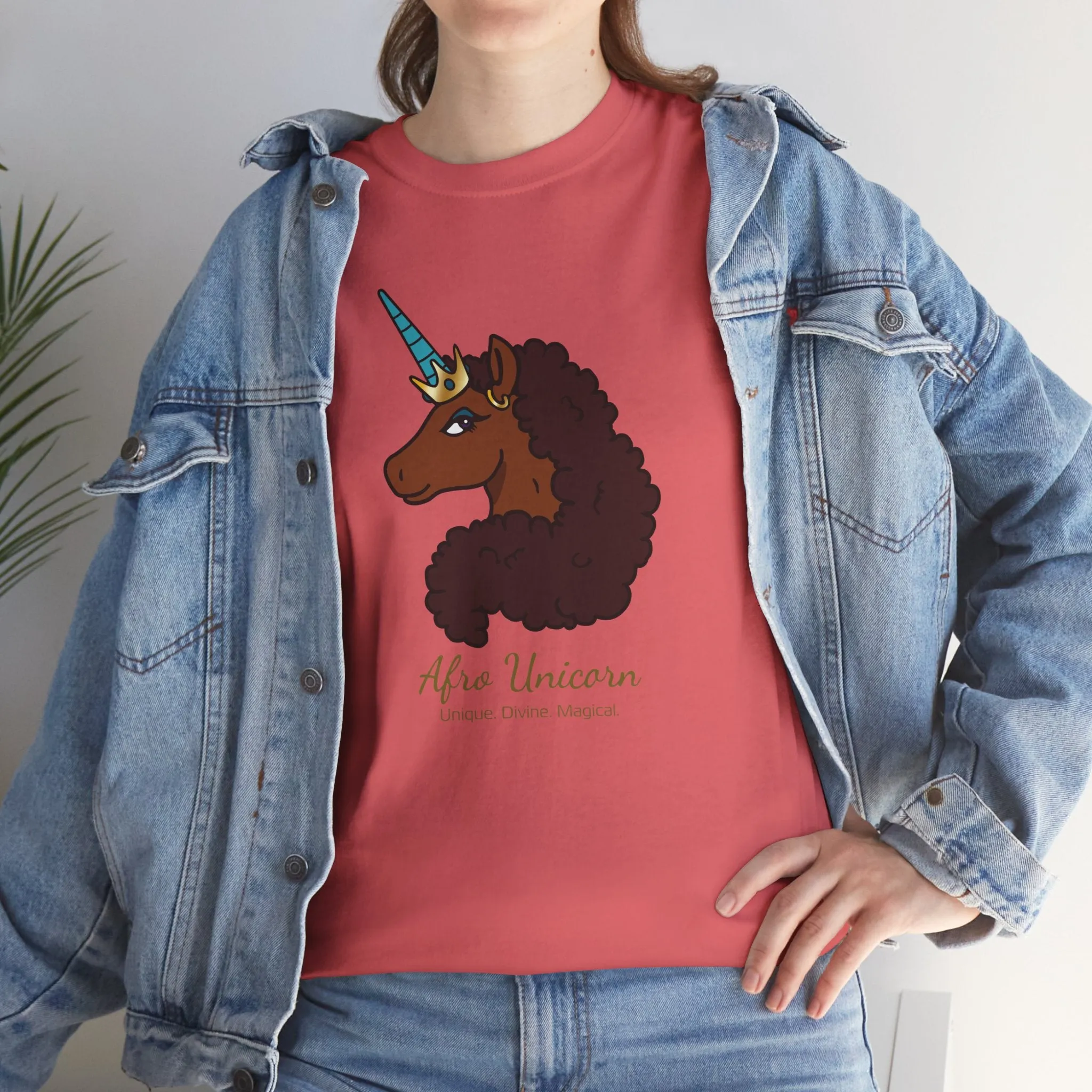 Adult - Afro Unicorn Signature Tee - Unique