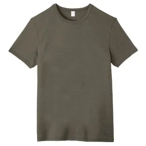 Alternative Men's Dark Olive Weathered Slub Tee
