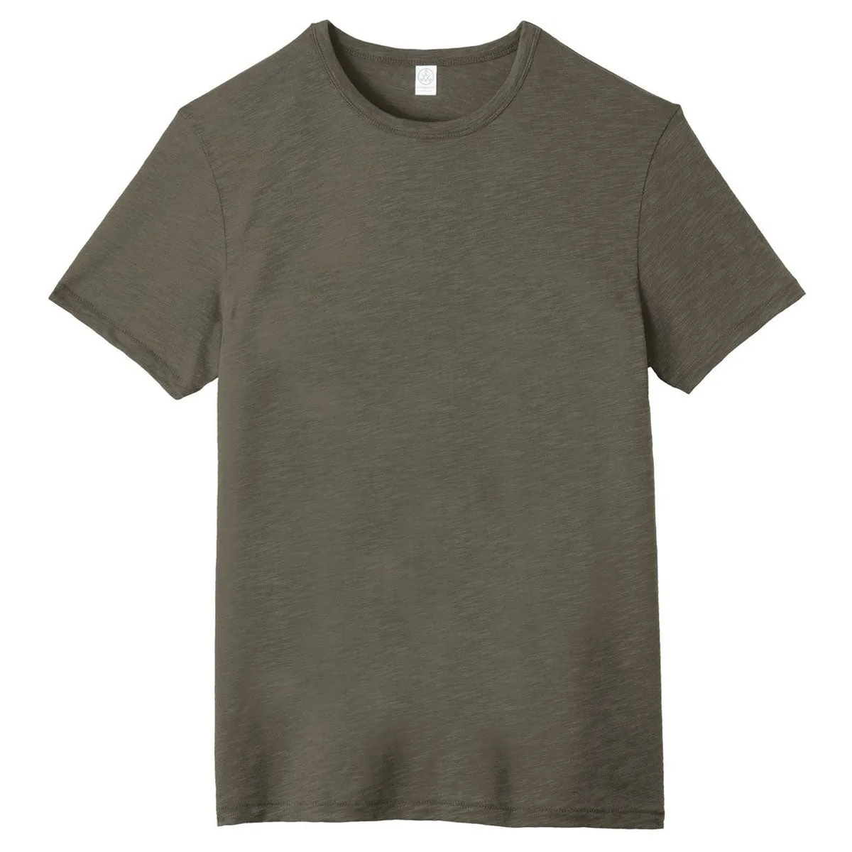 Alternative Men's Dark Olive Weathered Slub Tee