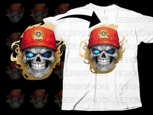 Anaheim Ducks Skull Graphic Design Png Digital Download
