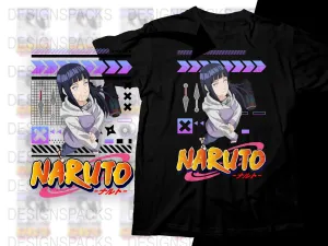 Anime Naruto Hinata Character Graphic Design Png Digital Download