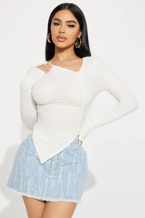 Annita Asymmetrical Top - Ivory