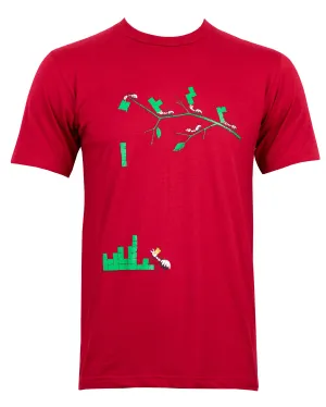 ANTS TETRIS T-SHIRT DARK RED