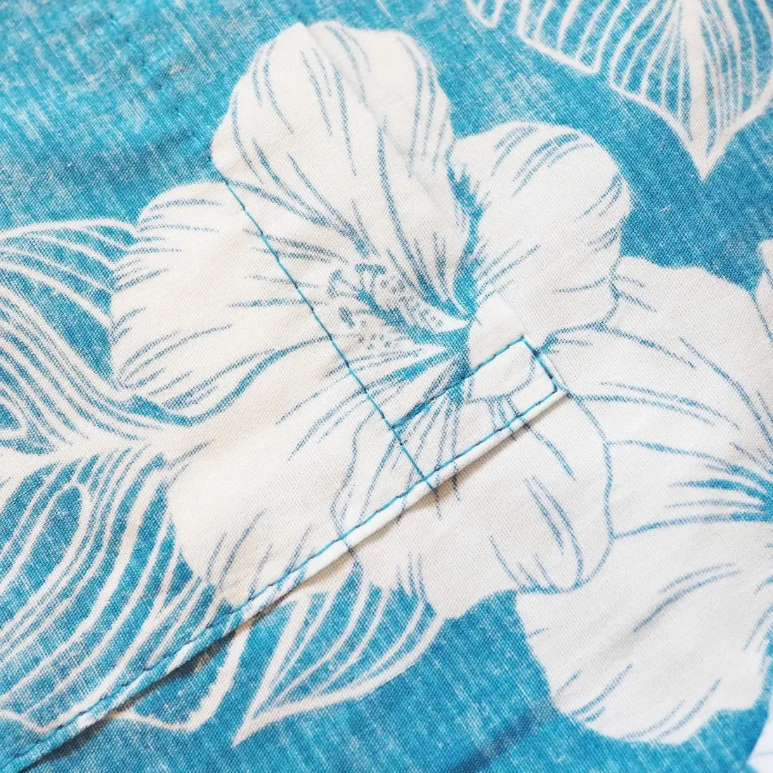 Aqua Moonlight Hawaiian REVERSE Shirt