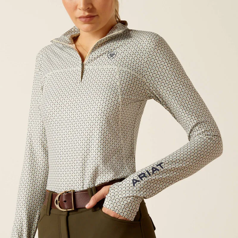 Ariat Ladies Lowell 3.0 1/4 Zip Baselayer Deco Geo