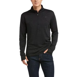 Ariat Men's Gridwork Black 1/4 Zip Baselayer Top 10037255