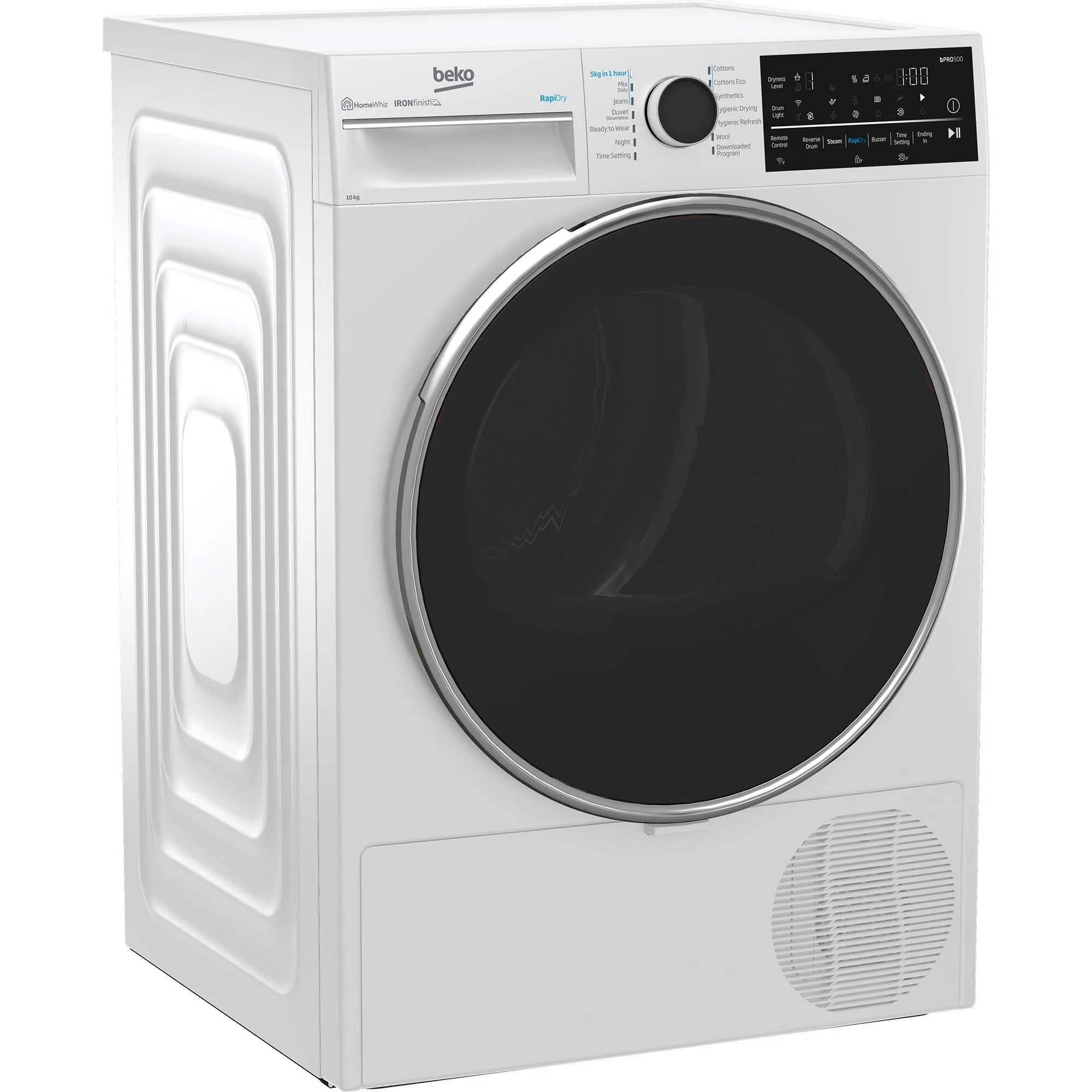 Beko BDPB104HW 10kg Hybrid Heat Pump Dryer with Steam