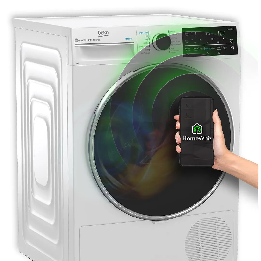 Beko BDPB104HW 10kg Hybrid Heat Pump Dryer with Steam