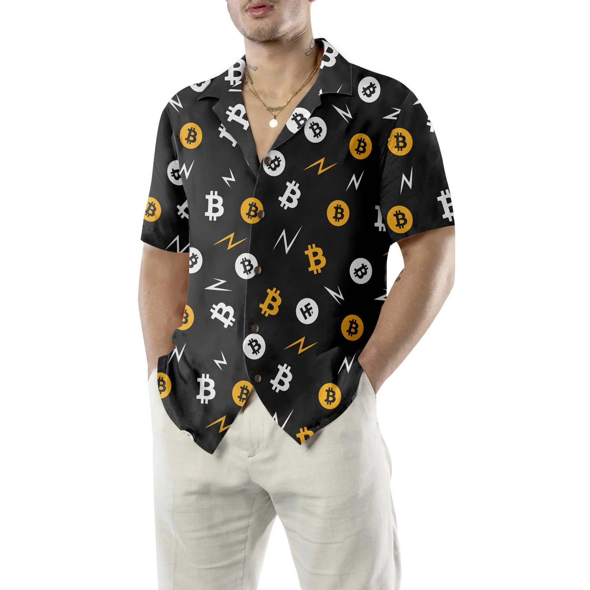 Bitcoin Miner Hawaiian Shirt, Unique Bitcoin Shirt For Men