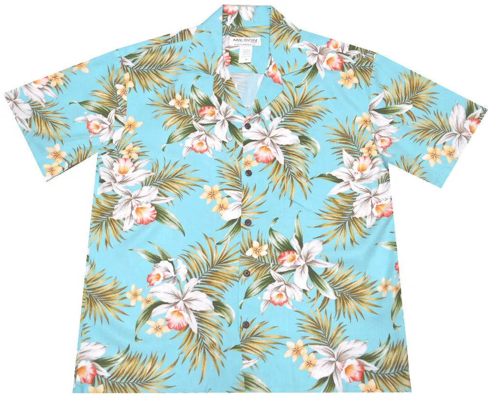 Blooming Orchid Rayon Hawaiian Shirt