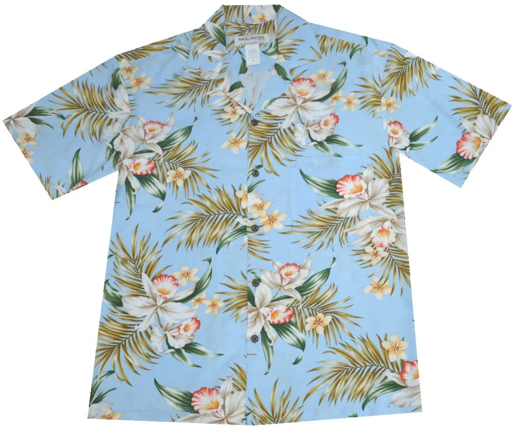 Blooming Orchid Rayon Hawaiian Shirt