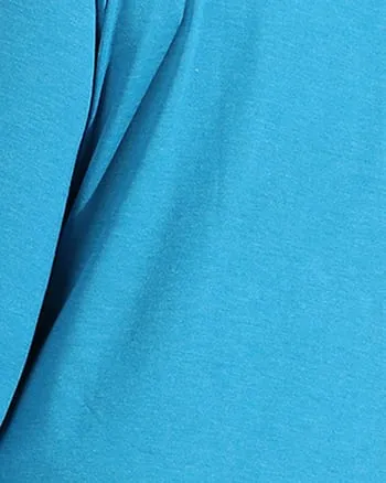 Blue Round Neck Tee | Blue
