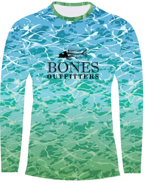 Bones Aqua Camo Long Sleeve Big & Tall
