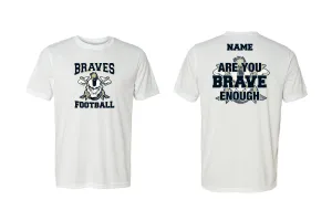 Braves Football Dryfit Performance Shirt - Design 1 (White)