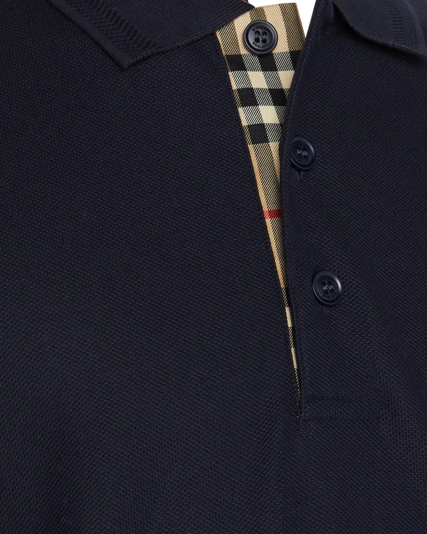 Burberry Men Polo Shirt Eddie Coal Blue Cotton L SALE