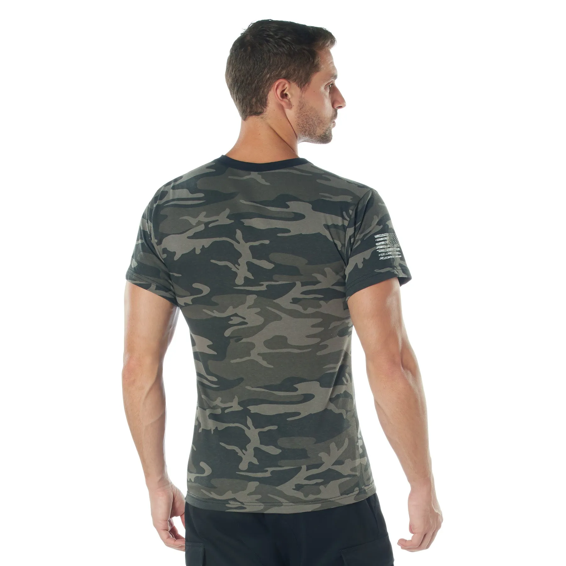 Camo US Flag Athletic Fit T-Shirts