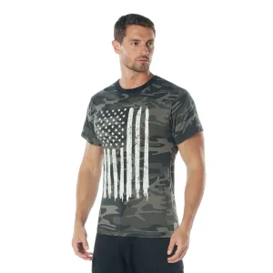 Camo US Flag Athletic Fit T-Shirts