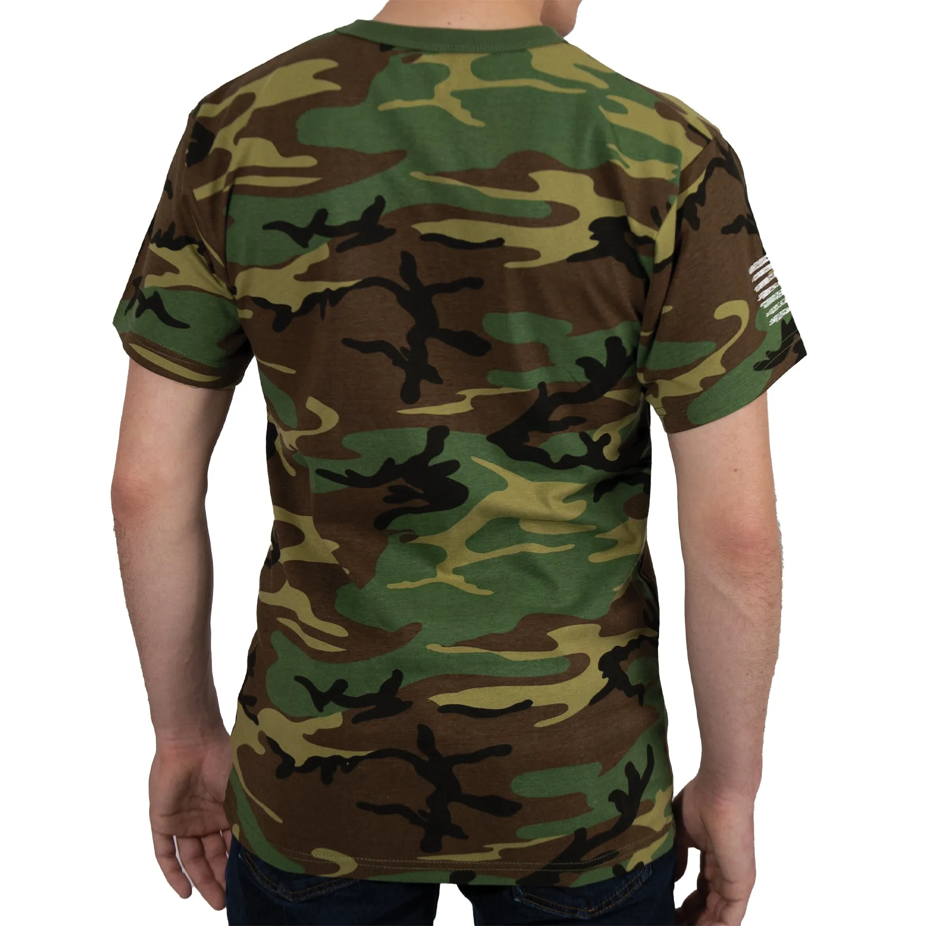 Camo US Flag Athletic Fit T-Shirts