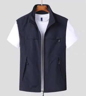 Casual Zip-up Vest with Pockets | Perfect for Everyday Wear