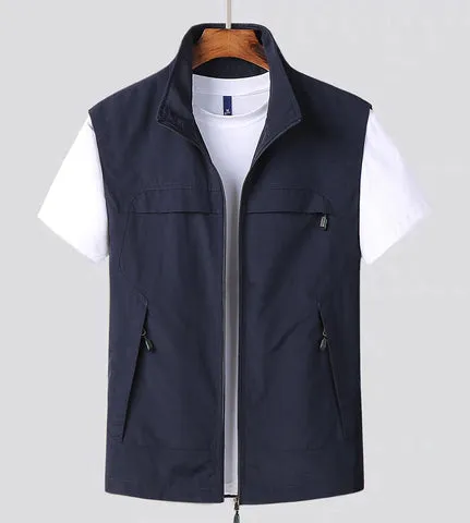 Casual Zip-up Vest with Pockets | Perfect for Everyday Wear
